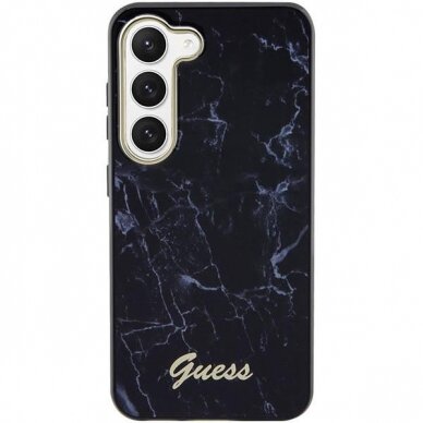 Samsung Galaxy S23 Dėklas Guess Marble GUHCSPCUMAK  S911 Juodas 2