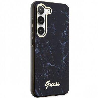 Samsung Galaxy S23 Dėklas Guess Marble GUHCSPCUMAK  S911 Juodas 3