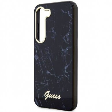 Samsung Galaxy S23 Dėklas Guess Marble GUHCSPCUMAK  S911 Juodas 5