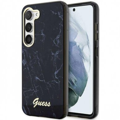 Samsung Galaxy S23 Dėklas Guess Marble GUHCSPCUMAK  S911 Juodas