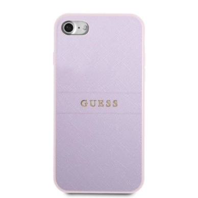 Iphone 7 / 8 / SE 2020 / SE 2022 Dėklas Guess Metal Logo GUHCIPSASBPU Purpurinis 2