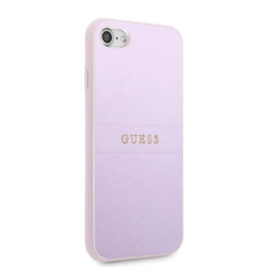 Iphone 7 / 8 / SE 2020 / SE 2022 Dėklas Guess Metal Logo GUHCIPSASBPU Purpurinis 3