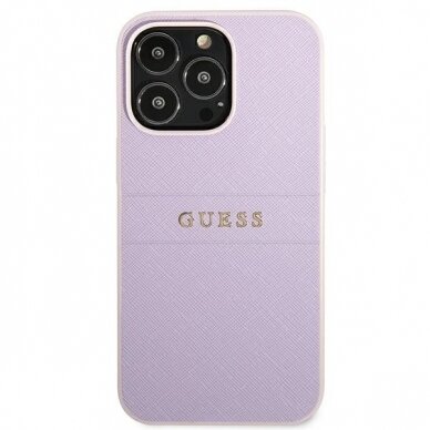 Dėklas Guess Metal Logo GUHCP13LPSASBPU iPhone 13 Pro Purpurinis 2