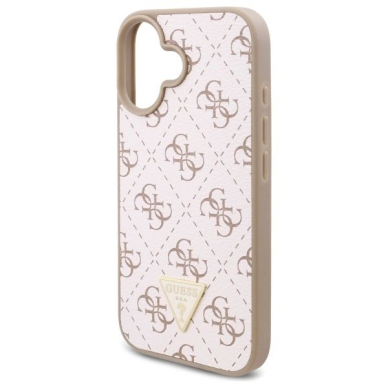 Dėklas Guess New 4G Triangle  iPhone 16 Plus - Baltas 5