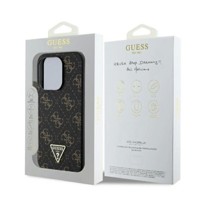 Dėklas Guess New 4G Triangle  iPhone 16 Pro - Juodas 6