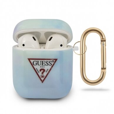 Dėklas Guess Originalus AirPods cover mėlynas UGLX912