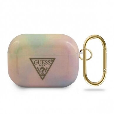 Dėklas Guess Originalus AirPods Pro cover Rožinis Tie & Dye Collection UGLX912