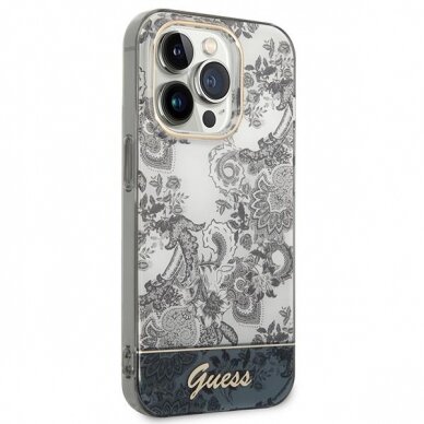 Dėklas Guess Porcelain Collection GUHCP14XHGPLHG iPhone 14 Pro Max Pilkas 3