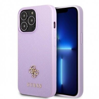 Dėklas Guess Saffiano  GUHCP13XPS4MU iPhone 13 Pro Max Purpurinis