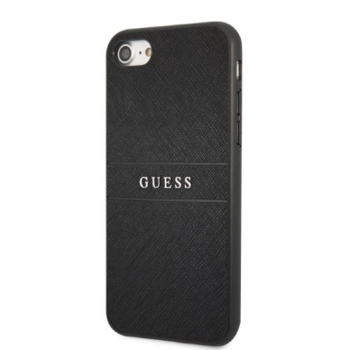 Iphone 7 / 8 / SE 2020 / SE 2022 Dėklas Guess Saffiano Strap GUHCIPSASBBK Juodas 1