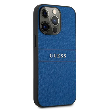 Dėklas Guess Saffiano Strap GUHCP13LPSASBBL iPhone 13 Pro Mėlynas 3