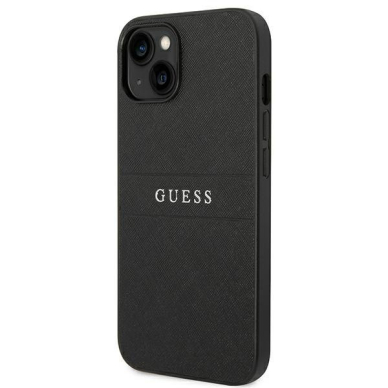 Dėklas Guess Saffiano Strap GUHCP14MPSASBBK iPhone 14 Plus Juodas 1