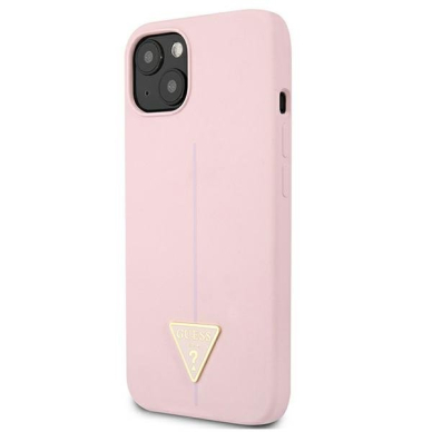 Iphone 13 Dėklas Guess Silicone Triangle GUHCP13MSLTGU  Purpurinis 1