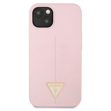 Iphone 13 Dėklas Guess Silicone Triangle GUHCP13MSLTGU  Purpurinis 2