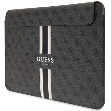 Dėklas Guess Sleeve GUCS14P4RPSK 14" Juodas/ Juodas 4G Printed Stripes 1