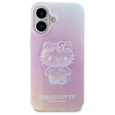 Dėklas Hello Kitty IML 50th Anniversary Magsafe iPhone 16  - Pink 2