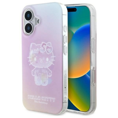 Dėklas Hello Kitty IML 50th Anniversary Magsafe iPhone 16  - Pink