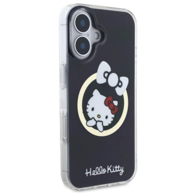 Dėklas Hello Kitty IML Fun bow Magsafe iPhone 16  - Juodas 3