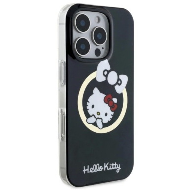 Dėklas Hello Kitty IML Fun bow Magsafe iPhone 16 Pro Max  - Juodas 3