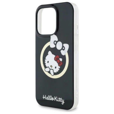 Dėklas Hello Kitty IML Fun bow Magsafe iPhone 16 Pro Max  - Juodas 5