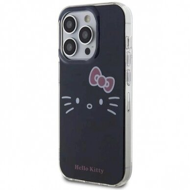 Dėklas Hello Kitty IML Kitty Face iPhone 14 Pro Max - Juodas 1