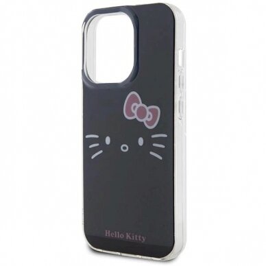 Dėklas Hello Kitty IML Kitty Face iPhone 15 Pro Max - Juodas 5