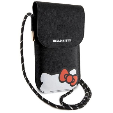 Dėklas Hello Kitty Leather Hiding Kitty Cord bag - Juodas 2