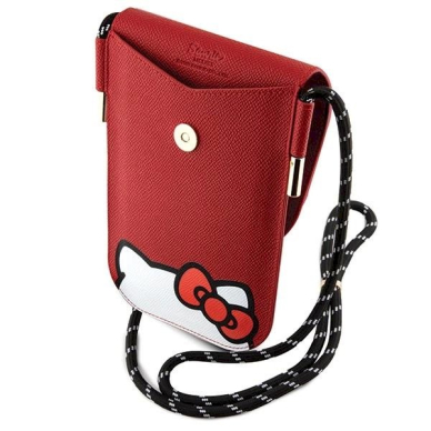 Dėklas Hello Kitty Leather Hiding Kitty Cord bag - Raudonas 2