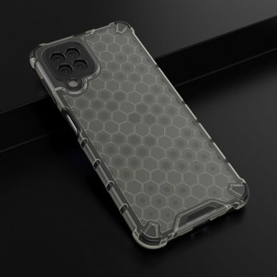 Dėklas Honeycomb Case armor cover with TPU Bumper Samsung Galaxy A22 4G Juodas 13