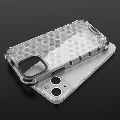 Dėklas Honeycomb Case armor cover with TPU iPhone 13 mini Žalias 8