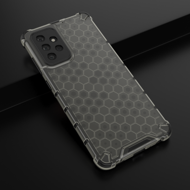 Samsung Galaxy A72 Dėklas Honeycomb Case armor cover with TPU 4G Juodas 13