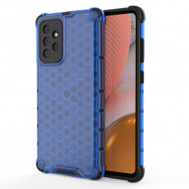 Samsung Galaxy A72 Dėklas Honeycomb Case armor cover with TPU 4G Mėlynas