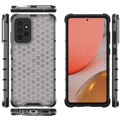 Samsung Galaxy A72 Dėklas Honeycomb Case armor cover with TPU 4G Permatomas 11