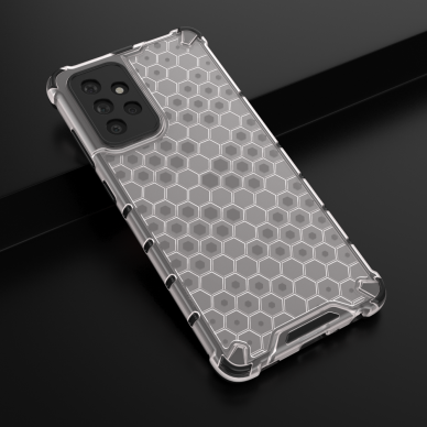 Samsung Galaxy A72 Dėklas Honeycomb Case armor cover with TPU 4G Permatomas 13