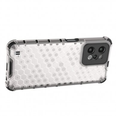 Dėklas Honeycomb case armored Realme C31 Permatomas 13