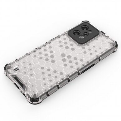 Dėklas Honeycomb case armored Realme C31 Permatomas 3