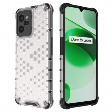 Dėklas Honeycomb case armored Realme C35 Permatomas 16