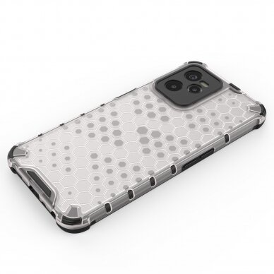 Dėklas Honeycomb case armored Realme C35 Permatomas 3