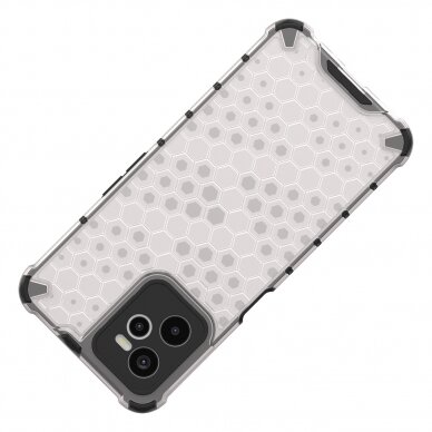 Dėklas Honeycomb case armored Realme C35 Permatomas 5