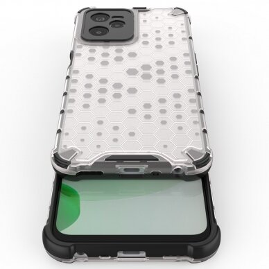 Dėklas Honeycomb case armored Realme C35 Permatomas 8