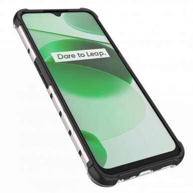 Dėklas Honeycomb case armored Realme C35 Permatomas 9