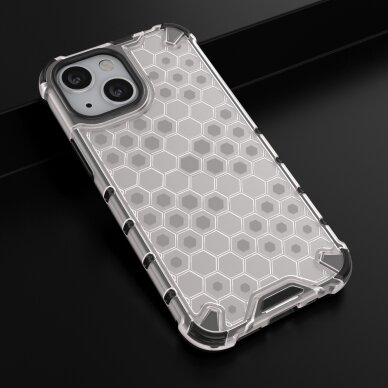 Dėklas Honeycomb Case iPhone 13 Mini permatomas 13