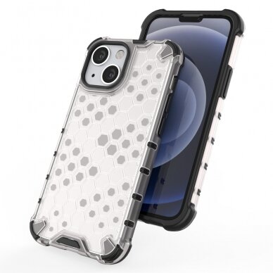 Dėklas Honeycomb Case iPhone 13 Mini permatomas 6