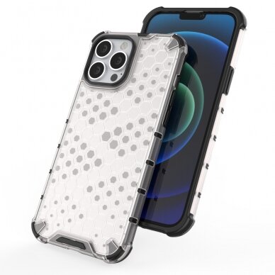 Dėklas Honeycomb Case iPhone 13 Pro Max juodas 7