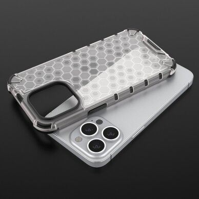 Dėklas Honeycomb Case iPhone 13 Pro raudonas 8