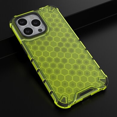 Dėklas Honeycomb Case iPhone 13 Pro žalias 13