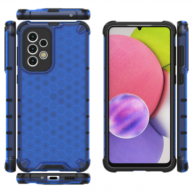 Samsung Galaxy A33 Dėklas Honeycomb case 5G mėlynas 17