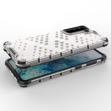 Dėklas Honeycomb case Samsung Galaxy S22 + (S22 Plus) permatomas 2