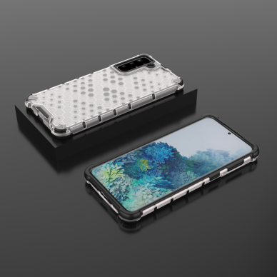 Dėklas Honeycomb case Samsung Galaxy S22 + (S22 Plus) permatomas 12