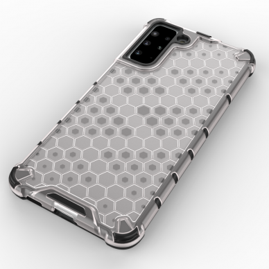 Dėklas Honeycomb case Samsung Galaxy S22 + (S22 Plus) permatomas 3